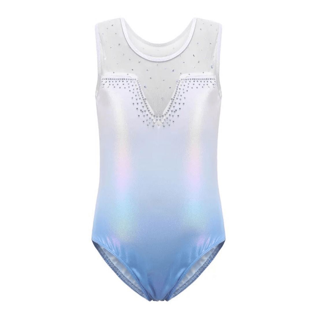 Blue Sparkle Ombre Gymnastics Leotard