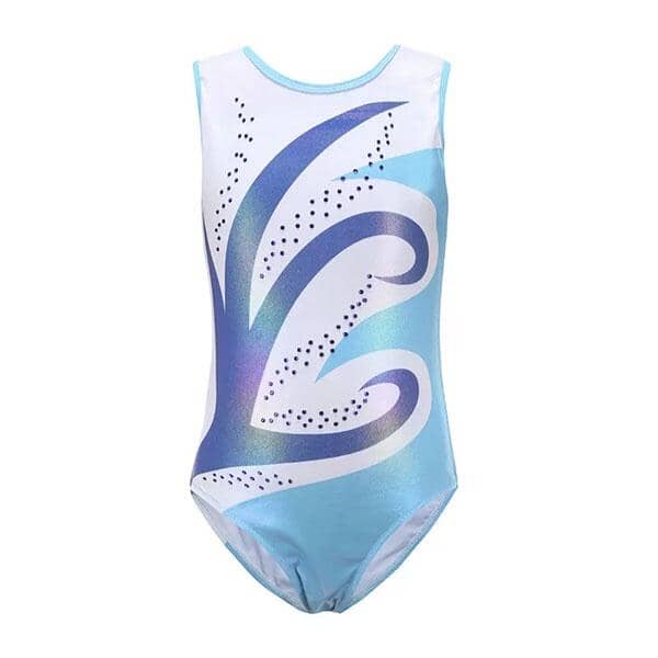 Blue Swirl Detail Leotard