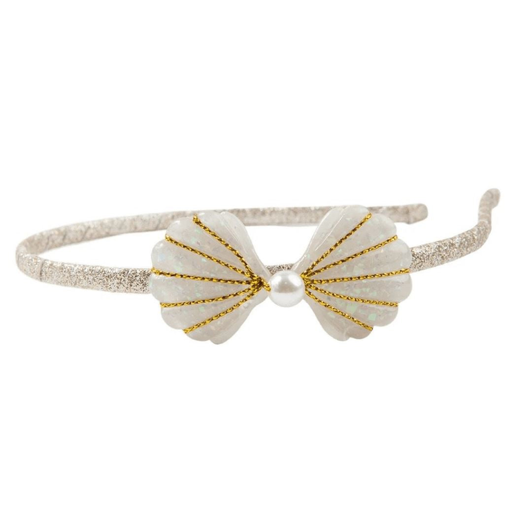 Boutique Golden Mermaid Shell Headband