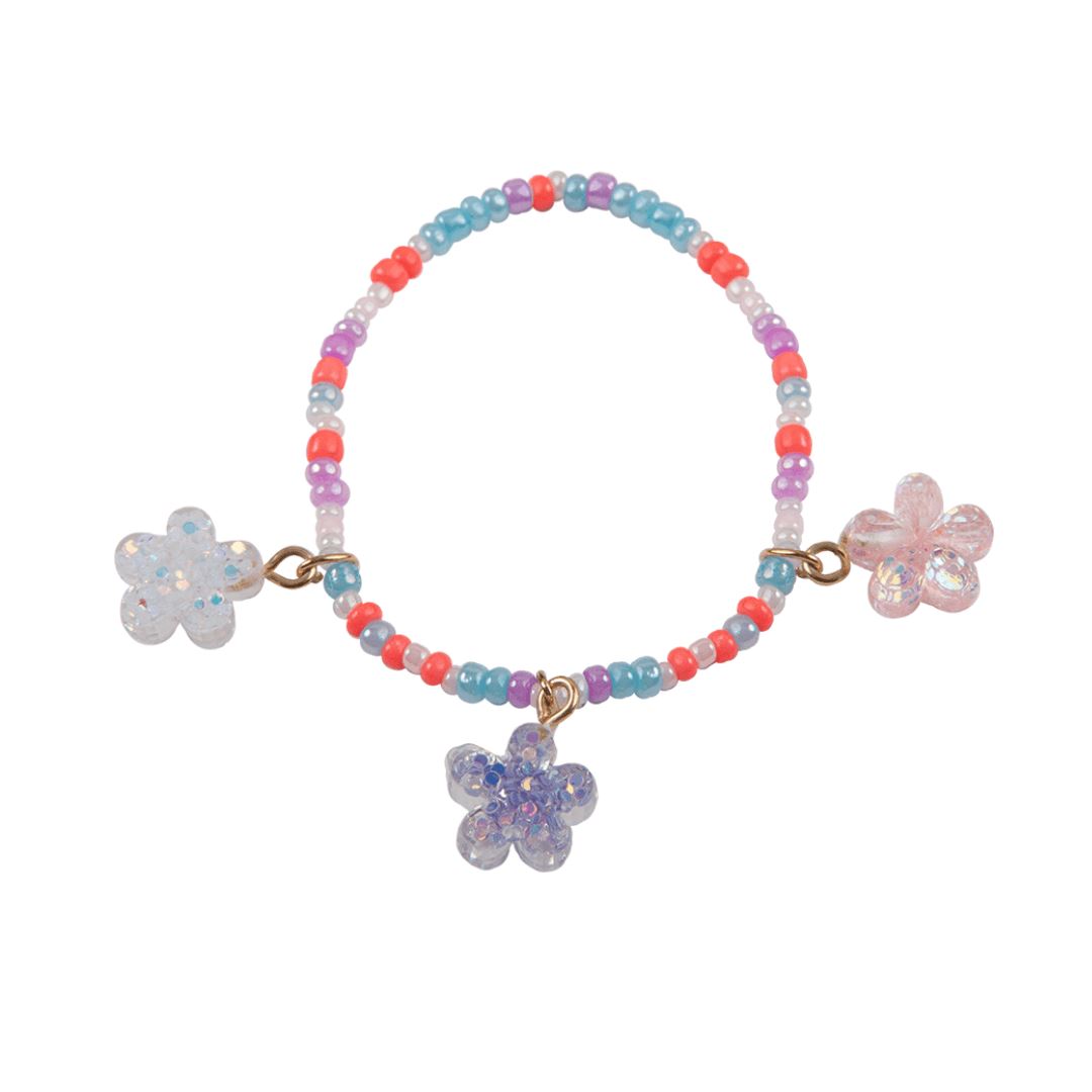Boutique Shimmer Flower Bracelet