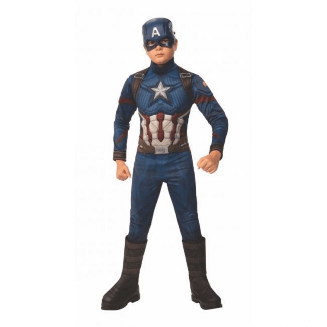 Captain America Deluxe Outift (L) 8-9