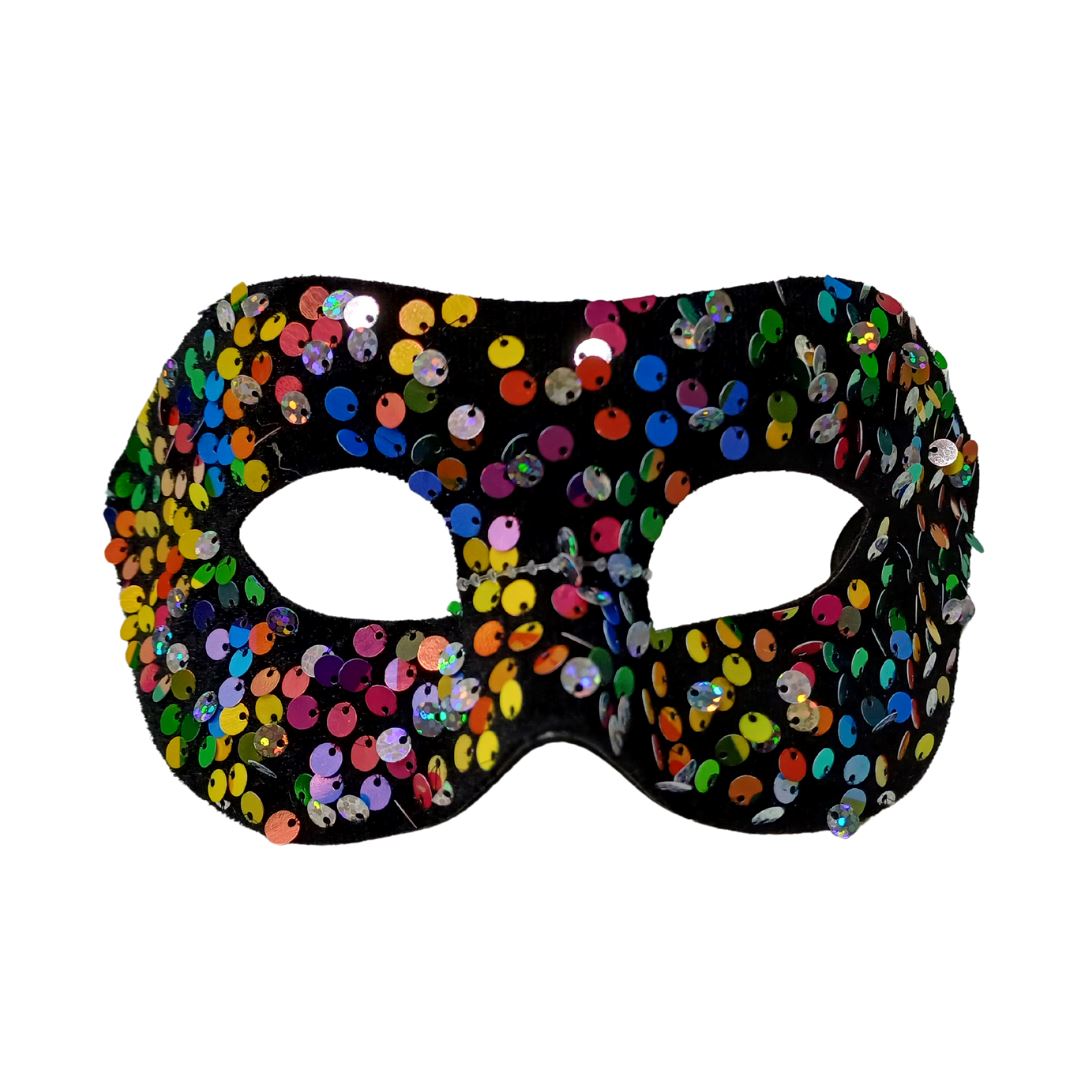 Carnival Sequin Mask - Multi colour