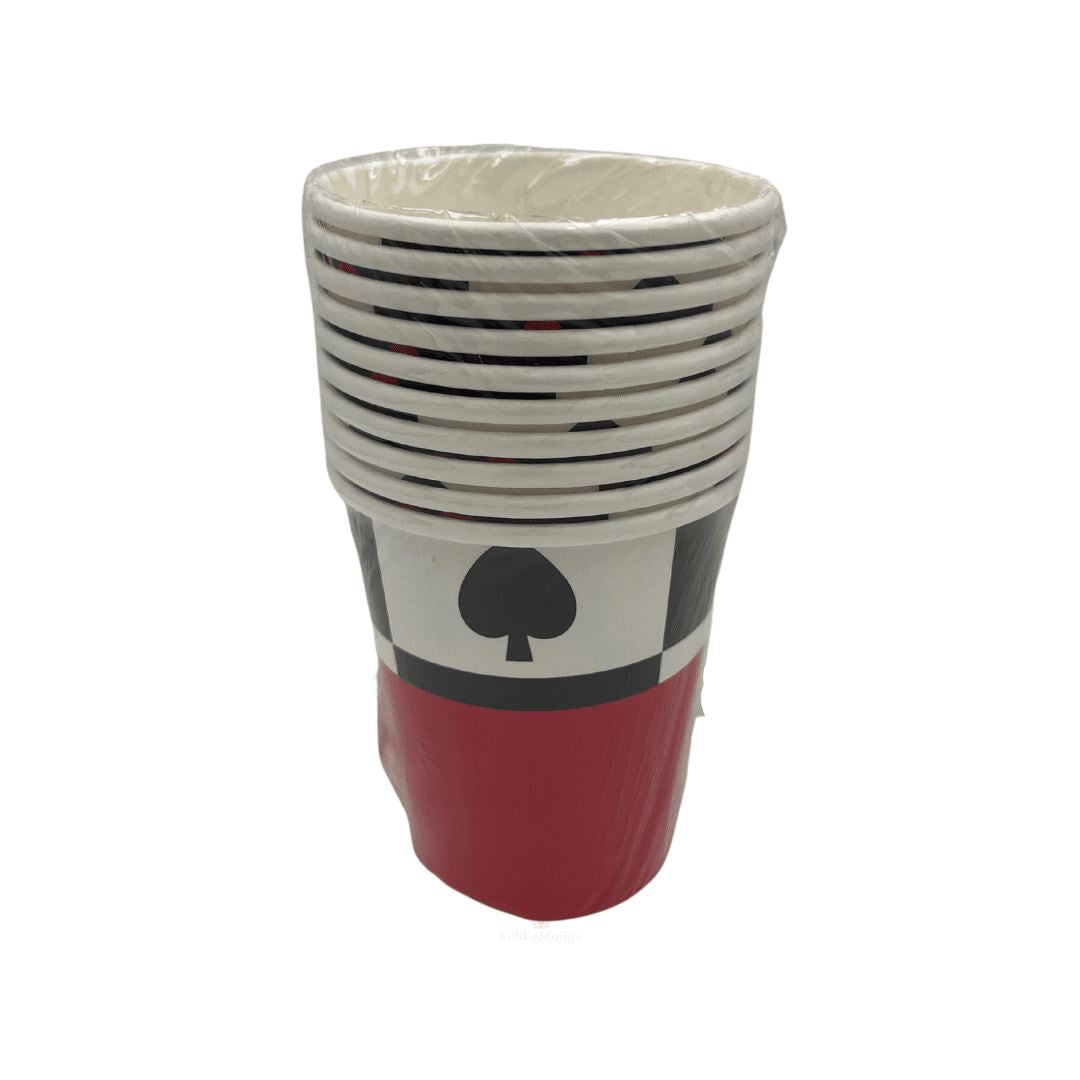 Casino Paper Party Cups 10pc