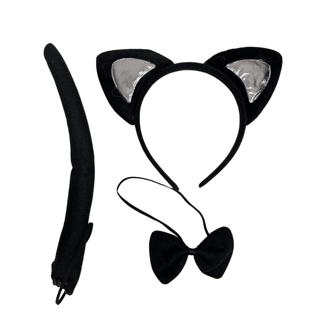 Cat Set Shiney Silver Ears Dress Up Not specified 