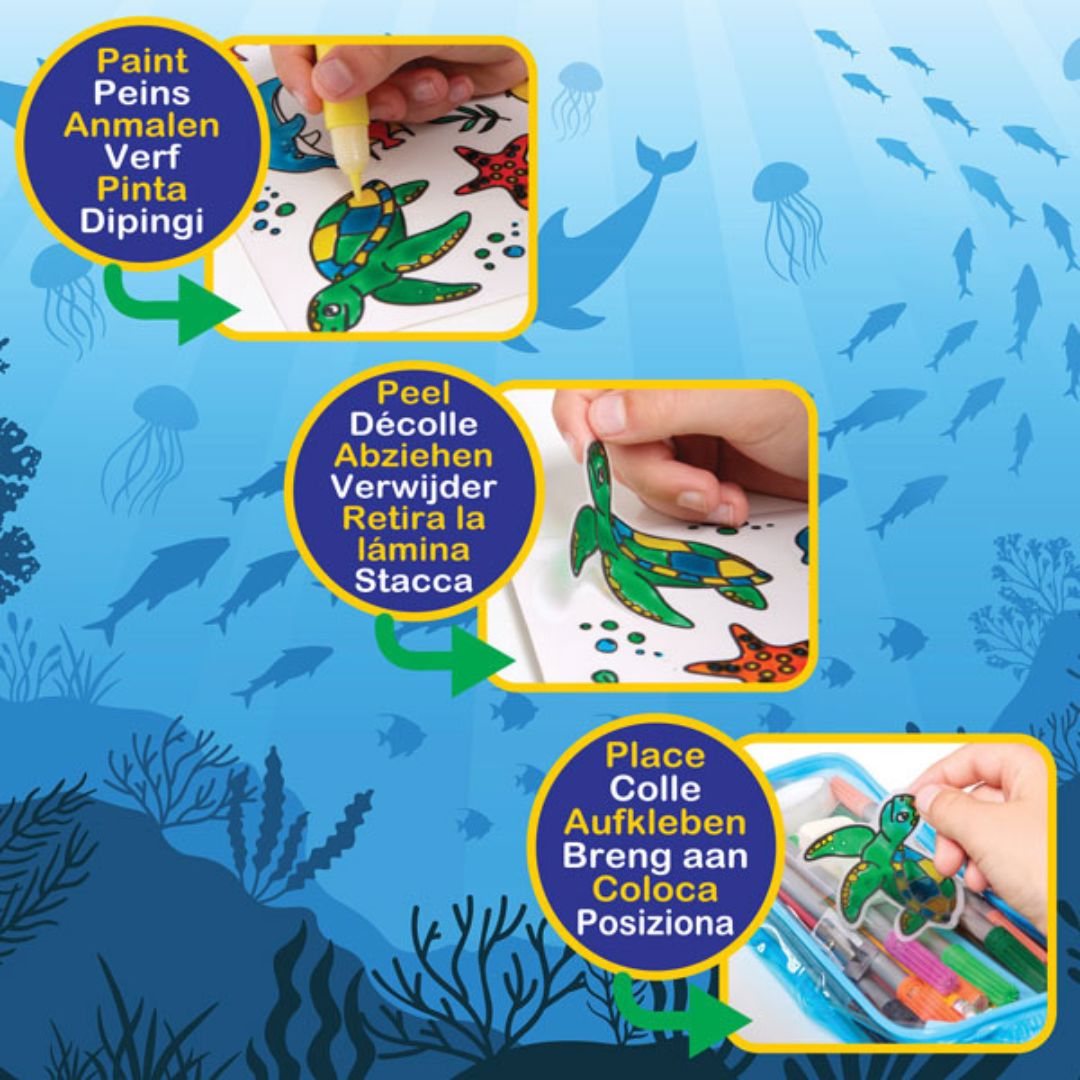 Colour Your Own Stickers - Sea Creatures