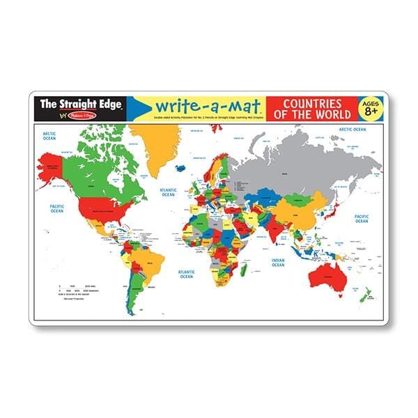 Countries of the World Write-A-Mat