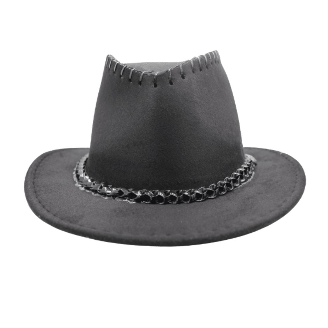 Cowboy Hat Stitches Black