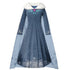 Dark Blue Snowflake Princess Dress