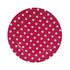 Dark Pink Polka Dot Plates