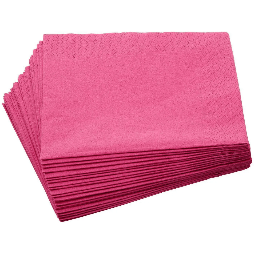 Dark Pink serviettes 50pc Parties Not specified 