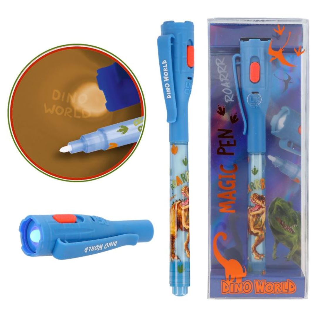 Dino World Secret Pen With LED Magic Light