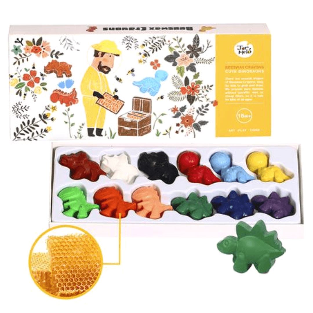 Dinosaur Beeswax Crayons 12pc