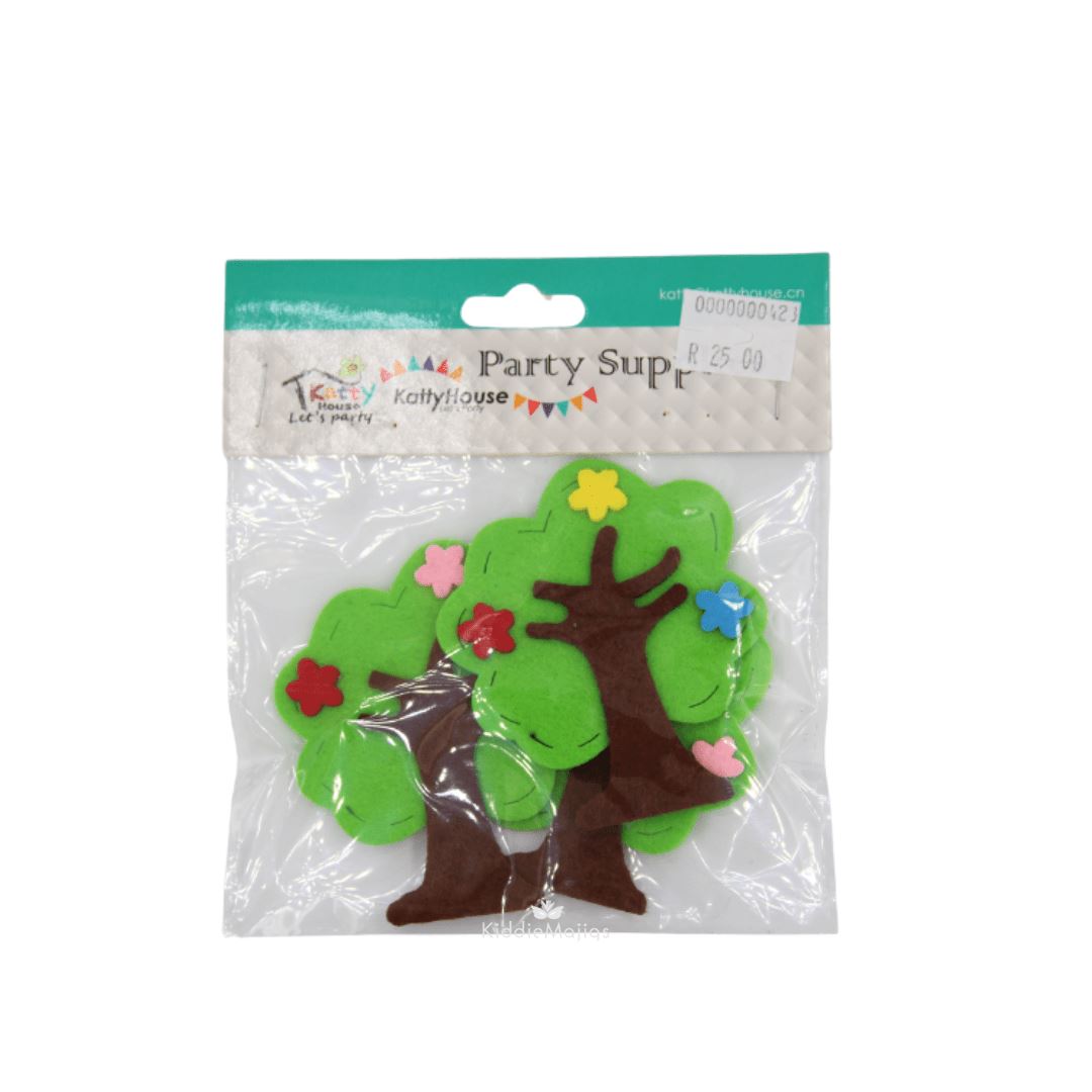 DIY Felt Tree 6 x 7.5cm 3pcs