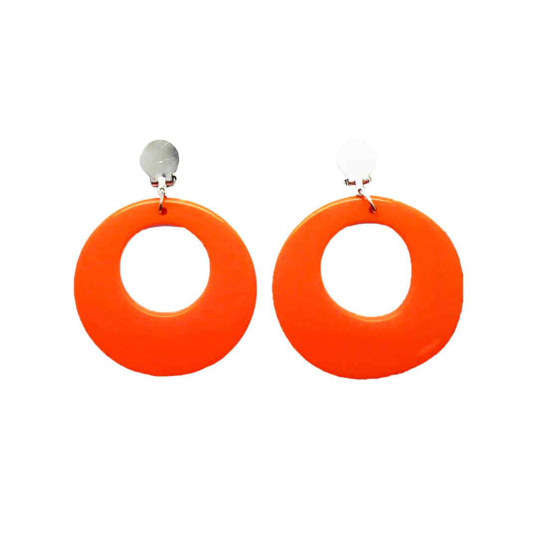 Earrings Neon Party - Neon Orange