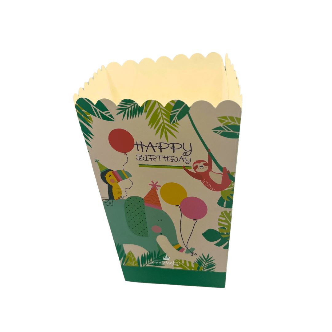 Elephant Party Popcorn Boxes 10pc