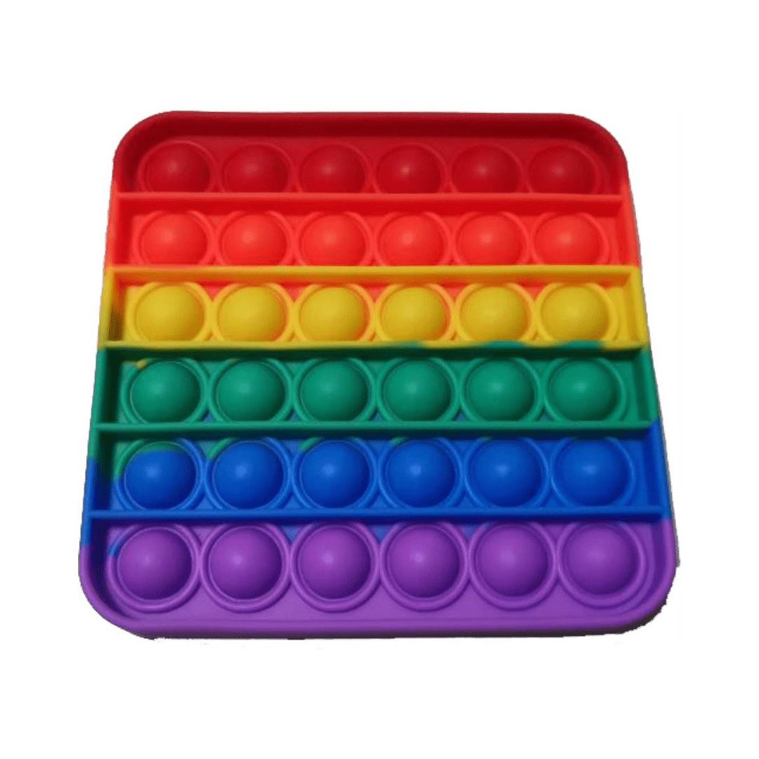 Fidget POP It Square - Rainbow