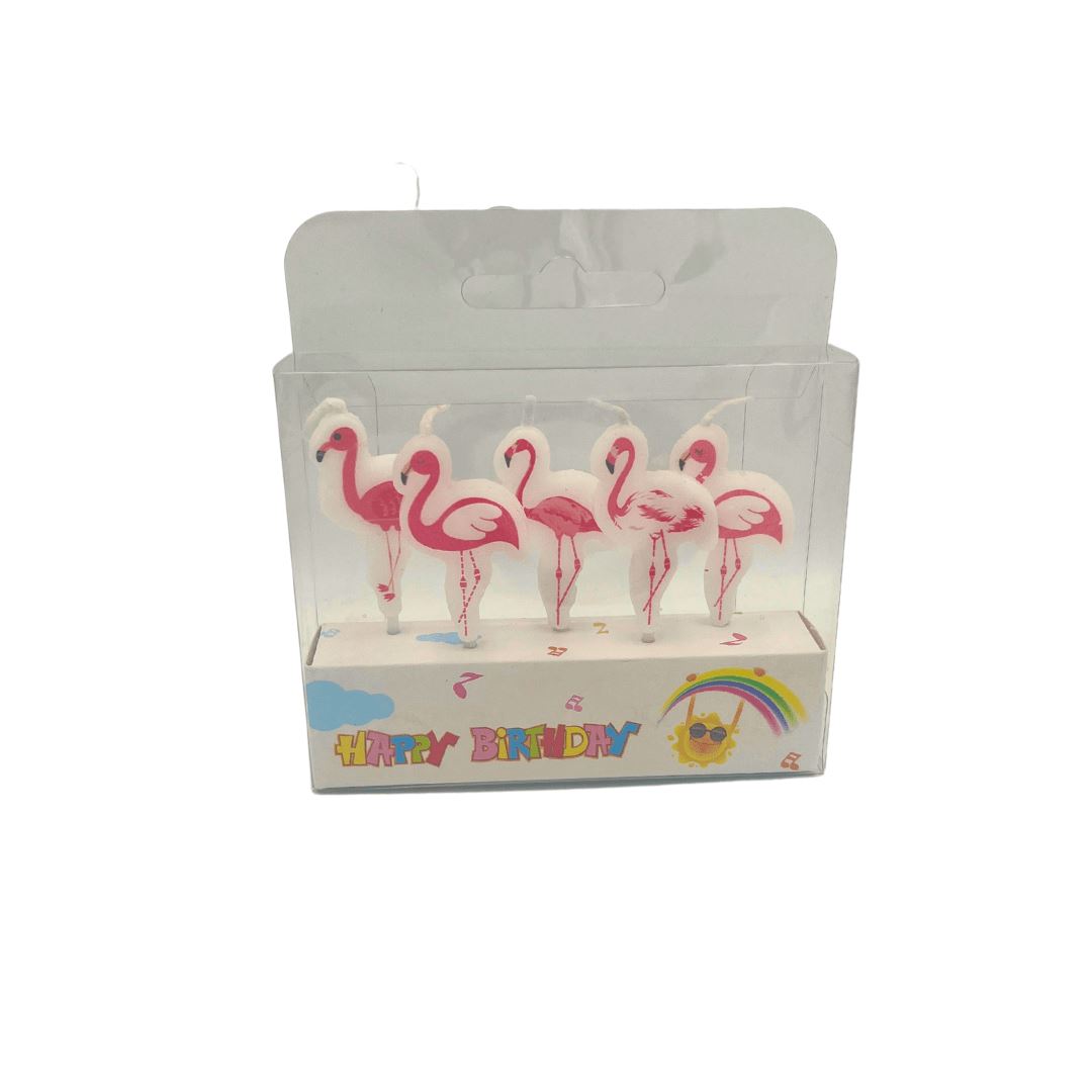 Flamingo Party Candle 5pc