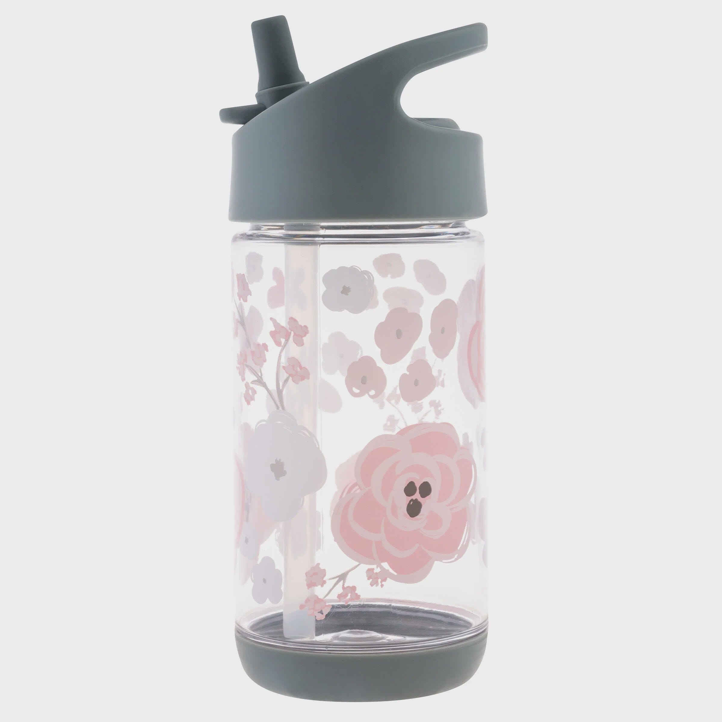 Flip Top Bottle Charcoal Flower