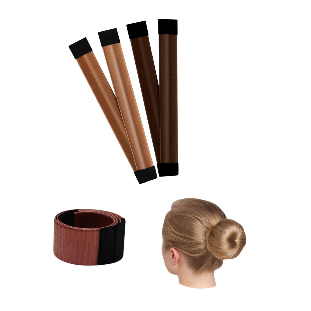 French Bun Hair Snap Band Ring