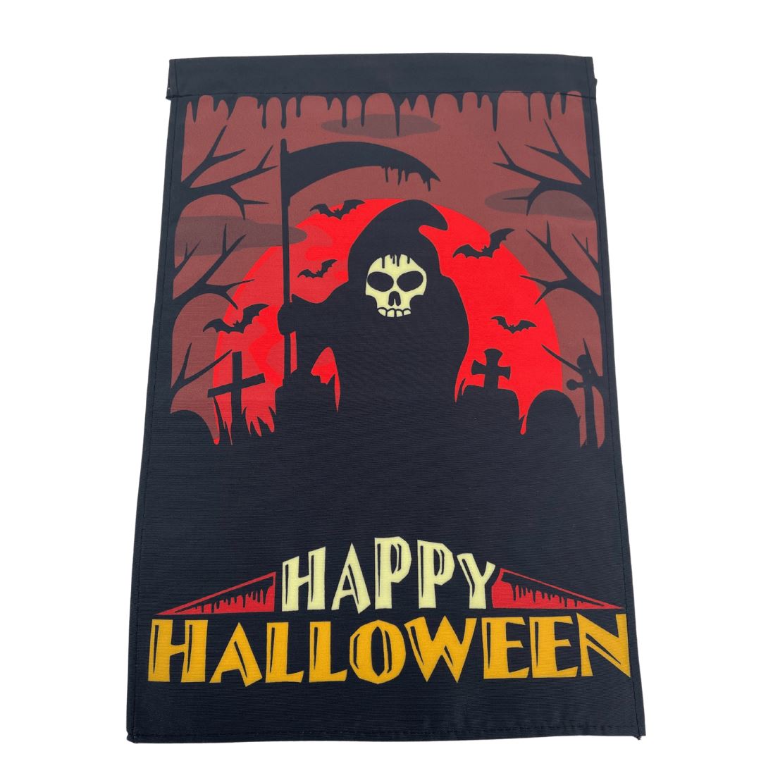 Garden Halloween Banner Trick or Treat Grim