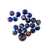 Glass Marbles 20+1 Blue Wave