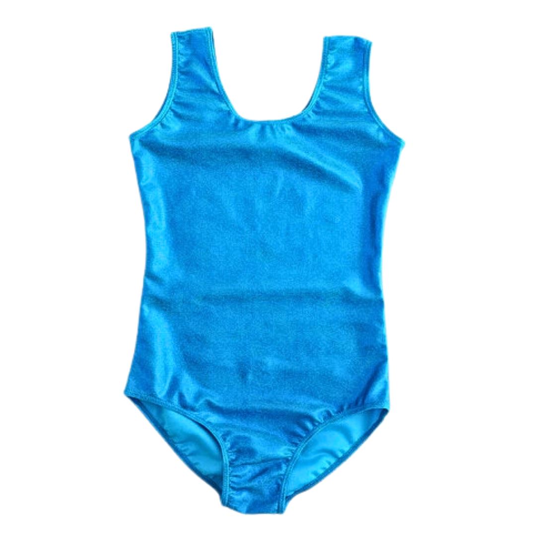 Glossy Blue Leotard