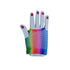 Gloves Short Fishnet Rainbow