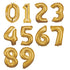 Gold Number Foil Balloon