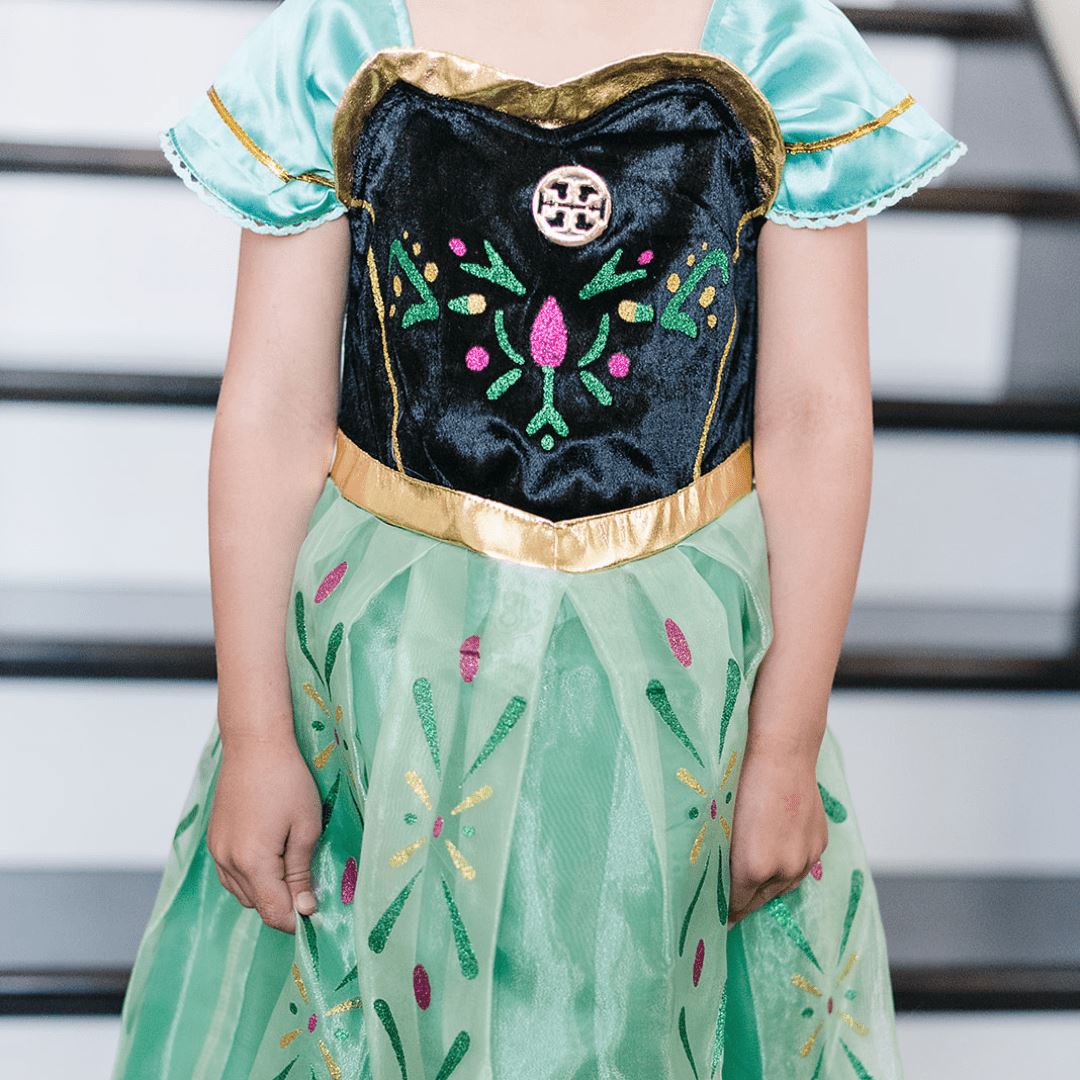 Green & Black Princess Dress Kiddie Majigs Green & Black Princess Dress Kiddie Majigs