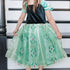 Green & Black Princess Dress