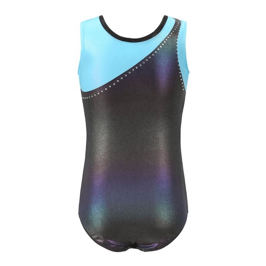 Gymnastic Leotard Blue Teardrop