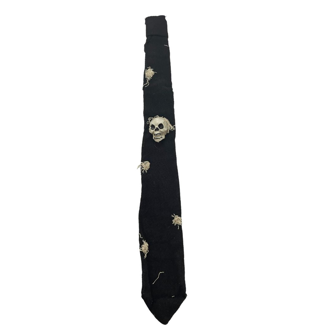 Halloween Adult Tie with Skull Head