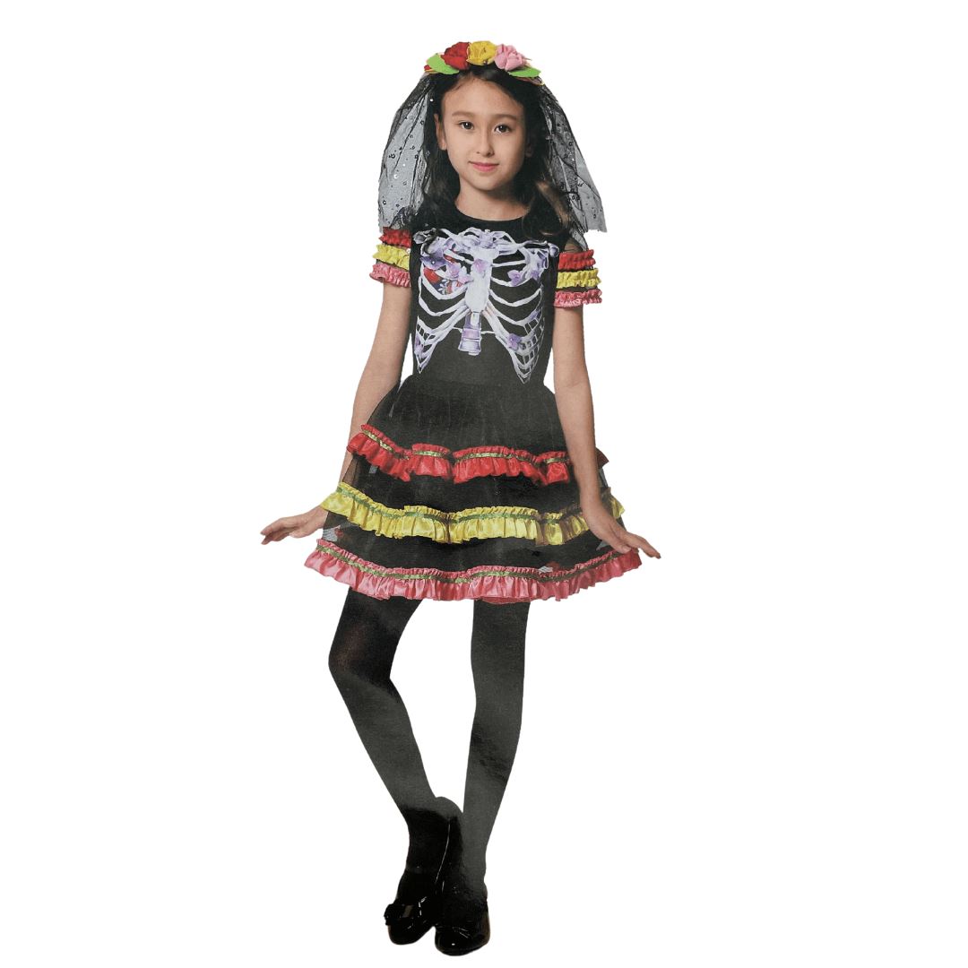 Halloween Day Of The Dead Girl Costume