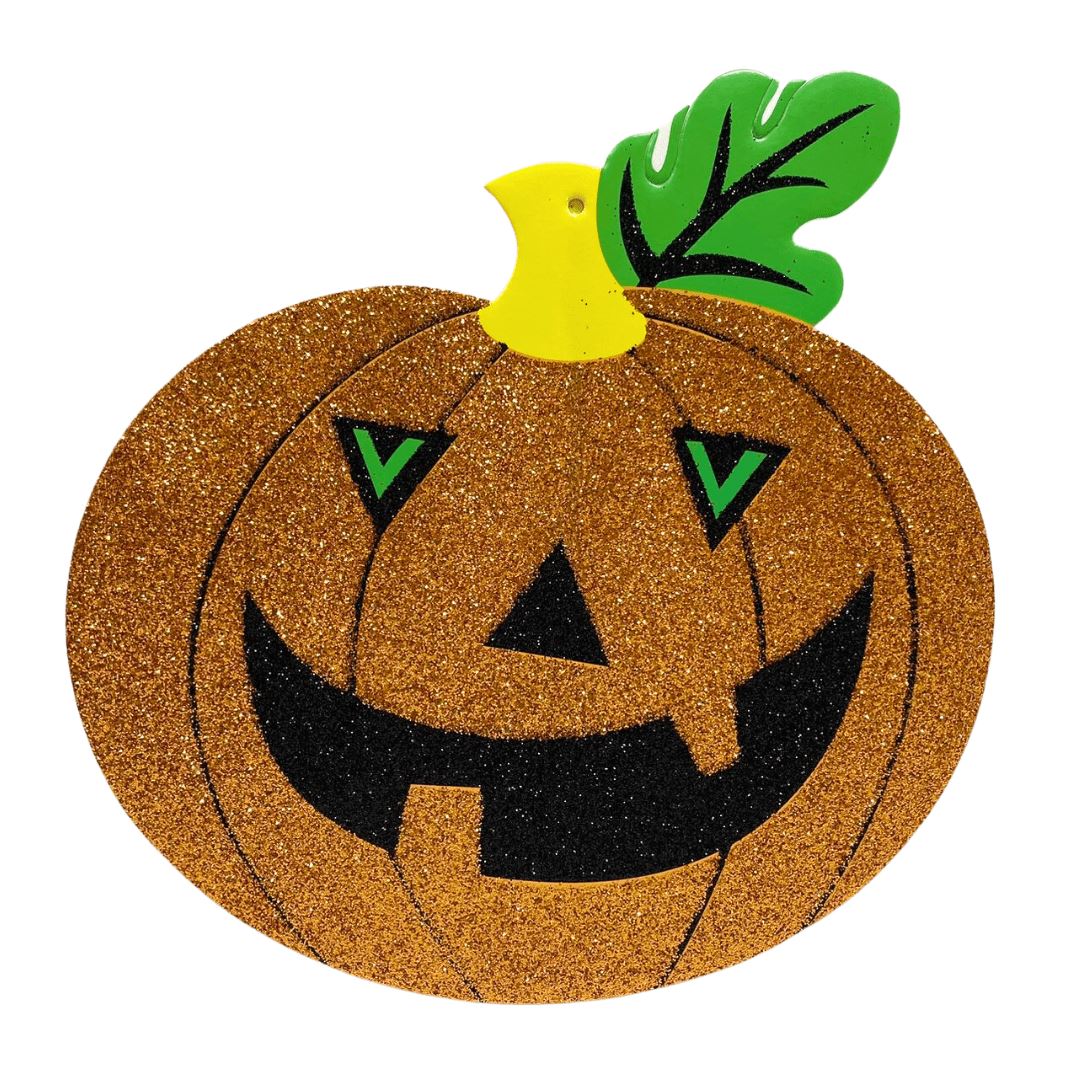 Halloween Deco Eva Glitter Pumpkin