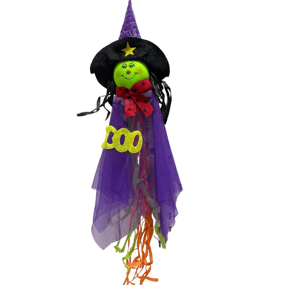 Halloween Deco Hanging Green Witch