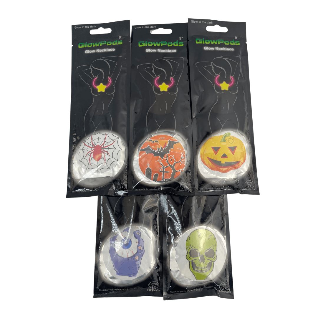 Halloween Glow Necklace 1pc Assorted