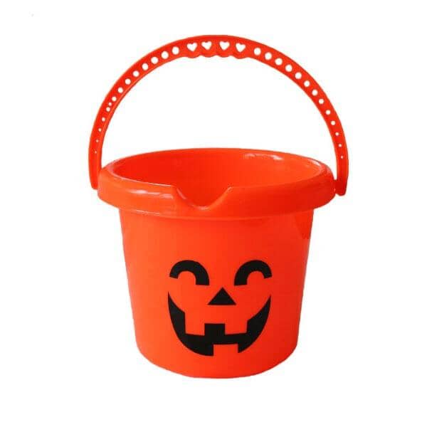 Halloween Pumpkin Bucket Plastic