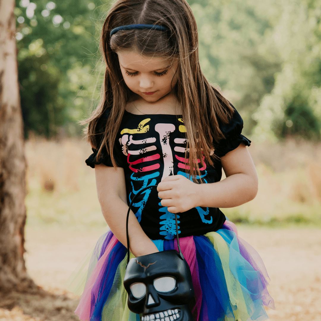 Halloween Skeleton Multicolour with Tutu