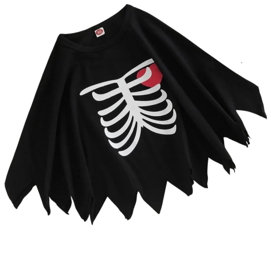 Halloween Skeleton Poncho