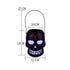 Halloween Skull Bucket Black