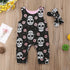 Halloween Skull Romper and Headband