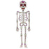 Halloween White Glitter Skeleton 66cm