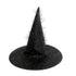 Halloween Witch Hat Black Tinsel