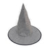 Halloween Witch Hat Silver Tinsel