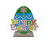 Happy Easter Wooden Deco Multicolour