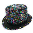 Hat Top Multicoloured Sequins 26x30x10