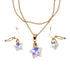 Holographic Star Clip-on Earrings and Necklace