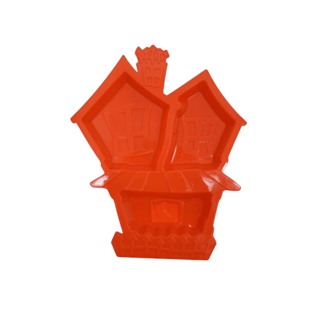 House Shaped Serving Tray 25x31cm Orange