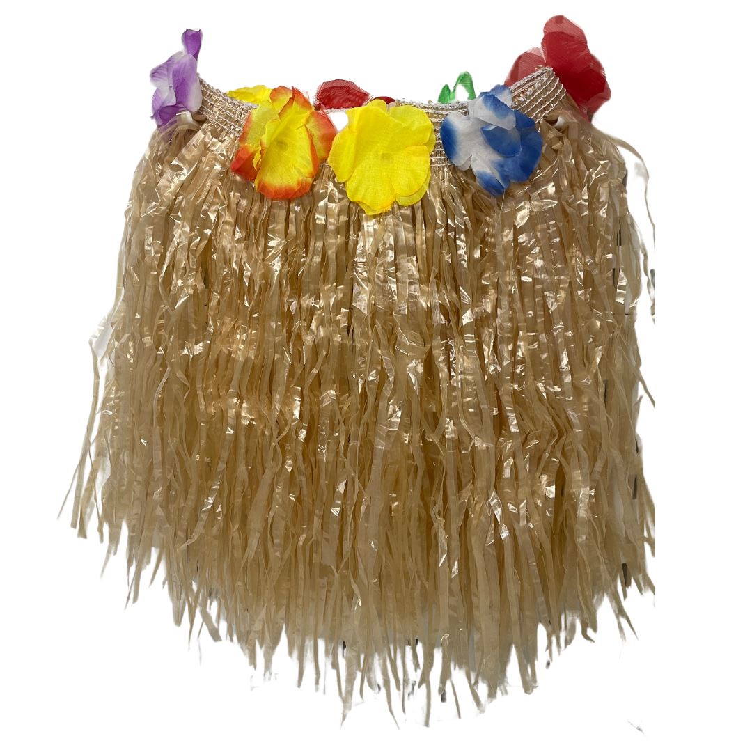 Hula Skirt - Natural 40cm (6-12yrs)