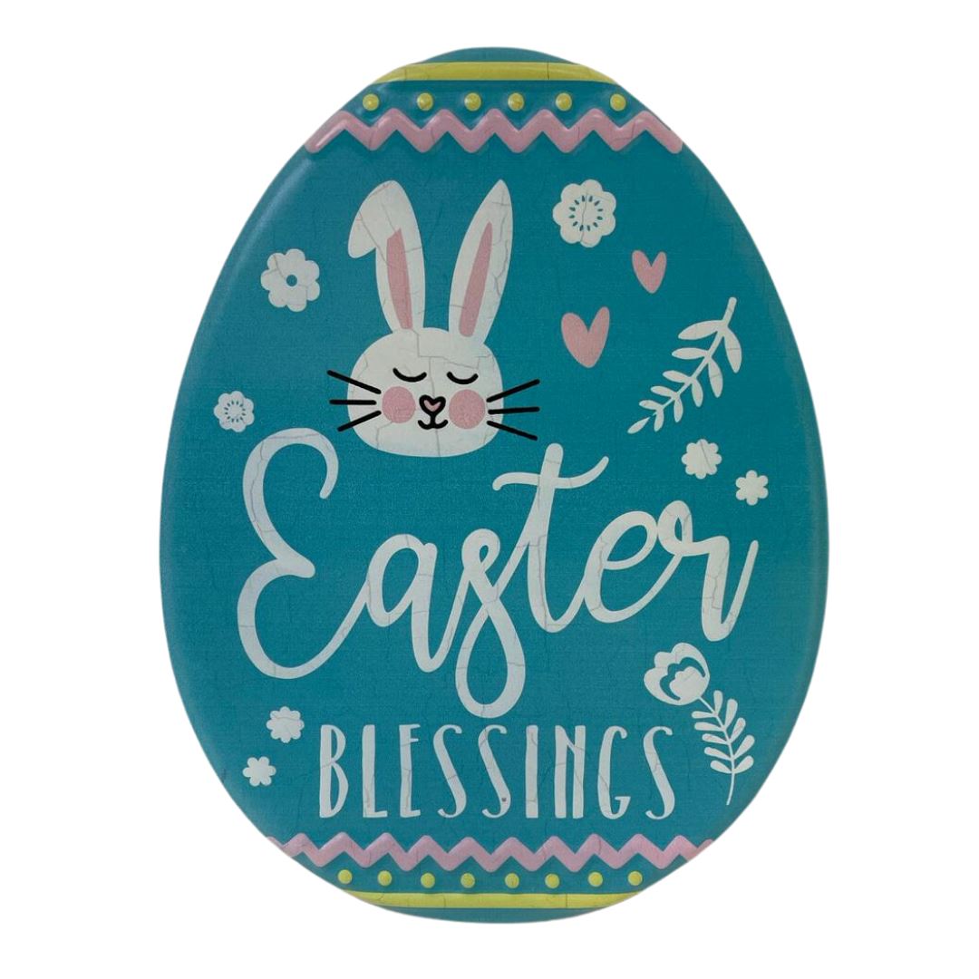 Iron Deco Happy Easter Egg - Blue